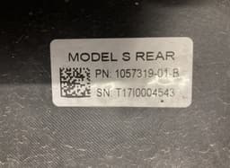 TESLA 105731901B Rear bumper TESLA MODEL S (5YJS) (2012-) — thumbnail 4