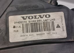 VOLVO 31420110 90053126 Headlight left VOLVO S60 II / V60 I (2010-2018) — thumbnail 4