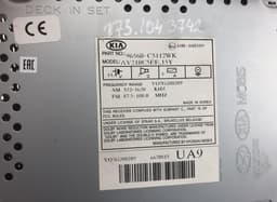 KIA 96560C5112WK Radio KIA SORENTO III (UM) (2015-2020) — thumbnail 3
