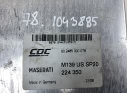 MASERATI 224350 Suspension Control Unit MASERATI QUATTROPORTE III (03.04-) — thumbnail 4