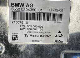 BMW 9204350 65509204350 6550920435001 TV - Receiver (Tuner) BMW 7 (F01, F02) (2008-2016) — thumbnail 4