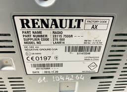 RENAULT 281157506R Radio tuner RENAULT ESPACE V (JR) (2015-2023) — thumbnail 3