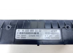 MERCEDES-BENZ A2229062202 Rear AC heater control panel MERCEDES-BENZ S-CLASS (W222, X222) (2013-2020) — thumbnail 3