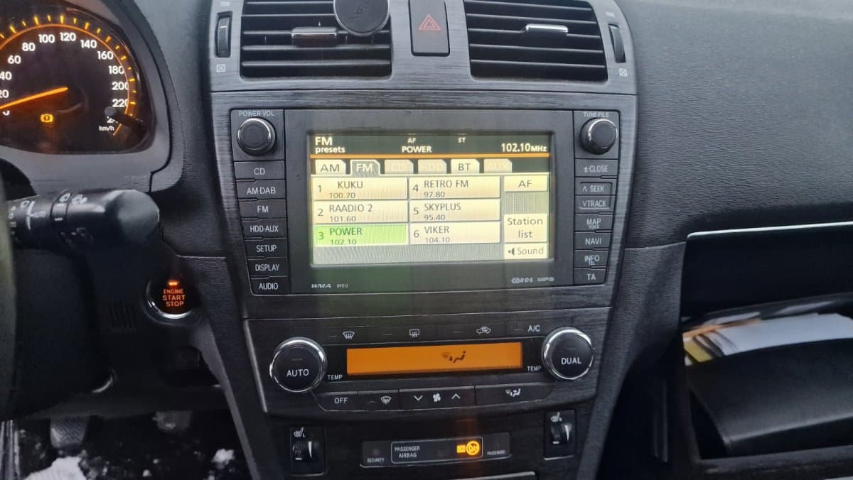 TOYOTA 8610005050 Radio TOYOTA AVENSIS (T270) (2009-2018)