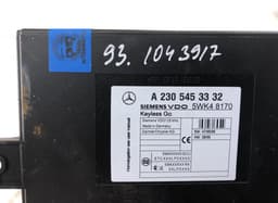 MERCEDES-BENZ 5WK48170 KEYLESS GO control unit MERCEDES-BENZ SL-CLASS (R230) (2001-2012) — thumbnail 3