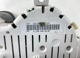MERCEDES-BENZ 110080091039 110.080.091/039 Instrument Cluster MERCEDES-BENZ SL-CLASS (R230) (2001-2012) — thumbnail 3