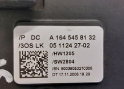 MERCEDES-BENZ A1645458132 A1645403645 05112427-02 Indicator/wiper/slip ring switch (stalk) MERCEDES-BENZ R-CLASS (W251) (2006-2013) — thumbnail 10