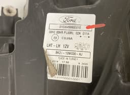 FORD MK2113W030AJ MK21-13W030-AJ 01036499900010 BK2113W030B BK21-13W030-B Headlight left FORD TRANSIT / TOURNEO CUSTOM I (2012-) — thumbnail 6