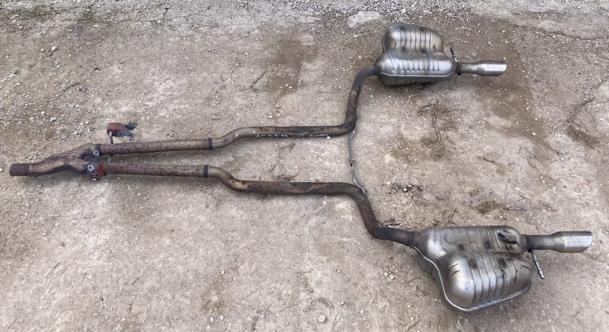 AUDI 4F0253611AA 4F0253612AA Exhaust rear silencer (muffler) AUDI A6 / A6 ALLROAD (C6, 4F) (2004-2011)