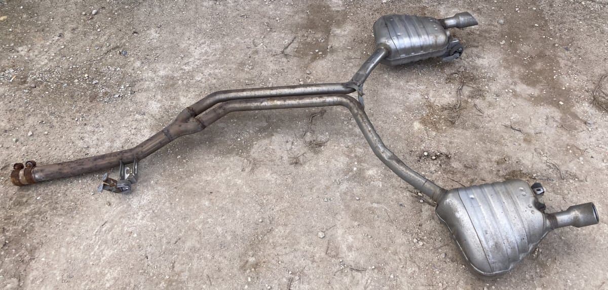 AUDI 8K0253611B0 8K0253611BF Exhaust rear silencer (muffler) AUDI A6 / A6 ALLROAD (C6, 4F) (2004-2011)