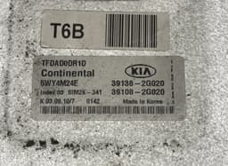 KIA 391382G020 39108-2G020 391082G020 5WY4M24E Engine Control Unit / module (ECU) KIA OPTIMA III (TF) (2010-2015) — thumbnail 3