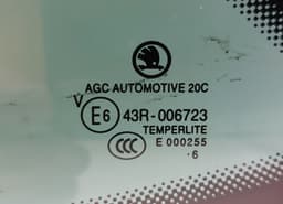 SKODA 3V9845297L 43R-006723 Chassis Side Window glass Rear Left SKODA SUPERB III (3V3, 3V5) (2015-2024) — thumbnail 2