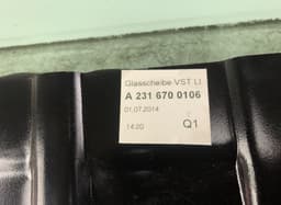MERCEDES-BENZ A2316700306 Chassis Side Window glass Rear Left MERCEDES-BENZ SL-CLASS (R231) (2012-2020) — thumbnail 7
