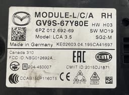 MAZDA GV9S67Y80E BLIND SPOT radar sensor MAZDA 6 (GJ, GL) (2012-2020) — thumbnail 3
