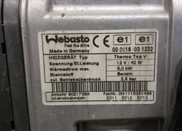 VW 7N0815065 5N0819194 5N0819259 9001800D 9015726A 52411483R06 52433430 Auxiliary / pakring heater (webasto) VW SHARAN II (7N) (2010-2022) — thumbnail 7