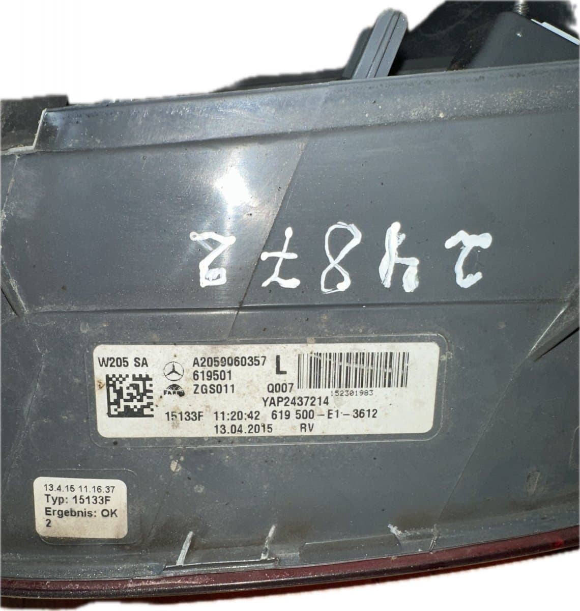 MERCEDES-BENZ A2059060357 Tail light left MERCEDES-BENZ C-CLASS (W205) (2013-2021)