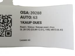 MERCEDES-BENZ A1297580113 A1297501075 Subframe / roof / roof parts, other MERCEDES-BENZ SL-CLASS (R129) (1989-2001) — thumbnail 9
