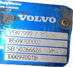 VOLVO 36050834 36050833 32240493 31361654 31361655 31397999 31459962 31491217 36010303 36010448 36050833 Turbocharger VOLVO S60 II / V60 I (2010-2018) — thumbnail 5