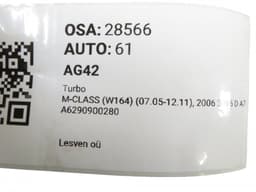 MERCEDES-BENZ A6290900280 A6290901480 A6290901080 Turbocharger MERCEDES-BENZ ML-CLASS (W164) (2005-2011) — thumbnail 7