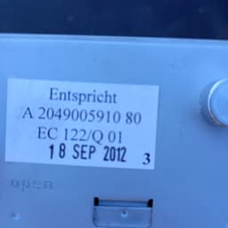 MERCEDES-BENZ A204900591080 A2049005910 A2049001906 A2049002404 A2049008302 Radio MERCEDES-BENZ GLK-CLASS (X204) (2008-2015) — thumbnail 3