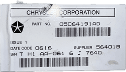 CHRYSLER 05064191AD Radio CHRYSLER 300C I (2004-2010) — thumbnail 5
