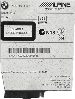 BMW 9311297 65129317873 Radio BMW 3 (F30, F31, F34, F80) (2011-2019) — thumbnail 5
