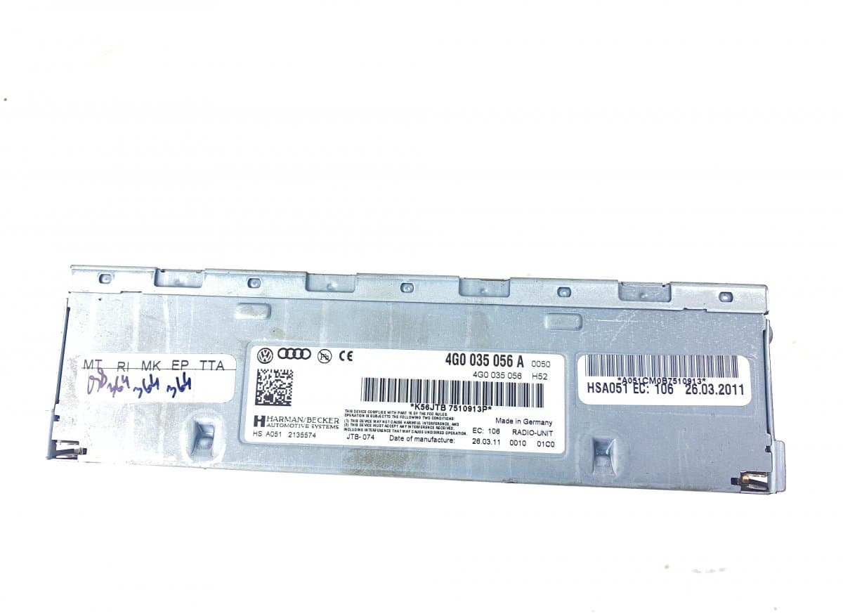 AUDI 4G0035056A Radio tuner AUDI A6 / A6 ALLROAD (C7, 4G) (2010-2018)