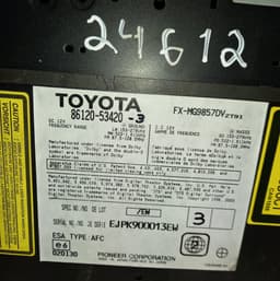 LEXUS 8612053420 Radio LEXUS IS II (XE20) (2005-2013) — thumbnail 2