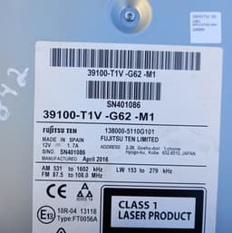 HONDA 39100T1VG62 39100T1VG62M1 Radio HONDA CR-V IV (RM) (2012-2016) — thumbnail 3