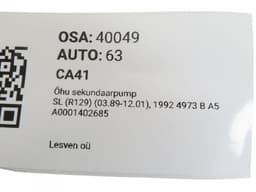 MERCEDES-BENZ A0001402685 A1191400085 A1191400185 A1191400985 Secondary Air pump MERCEDES-BENZ SL-CLASS (R129) (1989-2001) — thumbnail 8