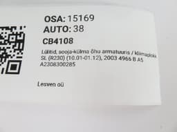 MERCEDES-BENZ A2308300285 A2308300685 A2308300785 Heater control panel MERCEDES-BENZ SL-CLASS (R230) (2001-2012) — thumbnail 6