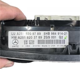 MERCEDES-BENZ 2518209789 Heater control panel MERCEDES-BENZ R-CLASS (W251) (2006-2013) — thumbnail 3