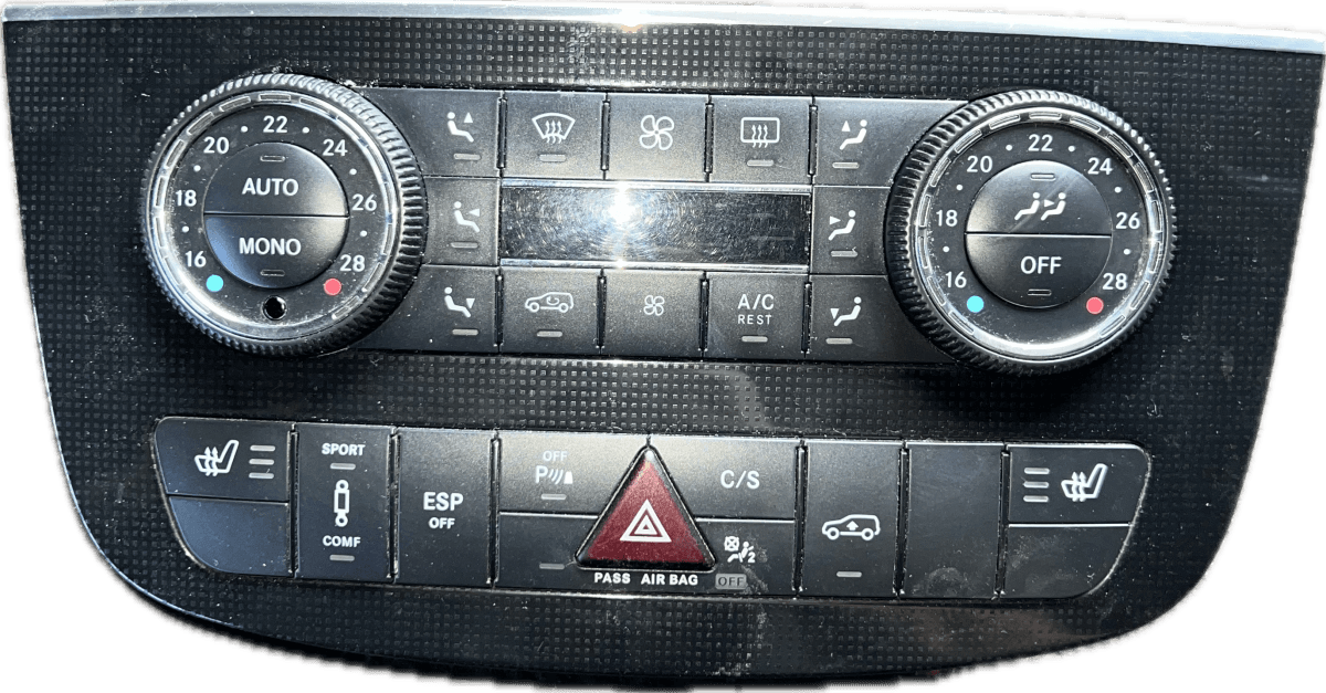 2518209989 2518203989 Heater control panel MERCEDES-BENZ R-CLASS (W251) (2006-2013)
