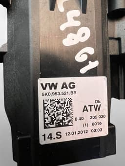 VW 5K0953502M 5K0953521BR 5K0953569E Indicator/wiper/slip ring switch (stalk) VW GOLF VI (5K) (2008-2013) — thumbnail 9