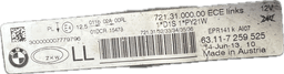 BMW 7296090 63117259525 63117314531 Headlight left BMW 3 (F30, F31, F34, F80) (2011-2019) — thumbnail 9
