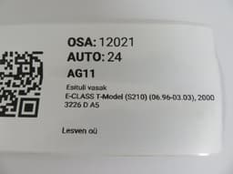 MERCEDES-BENZ A2108203961 Headlight left MERCEDES-BENZ E-CLASS (W210) (1995-2003) — thumbnail 7