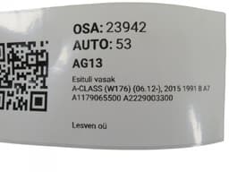 MERCEDES-BENZ A1179065500 A1179066700 Headlight left MERCEDES-BENZ A-CLASS (W176) (2012-2018) — thumbnail 8