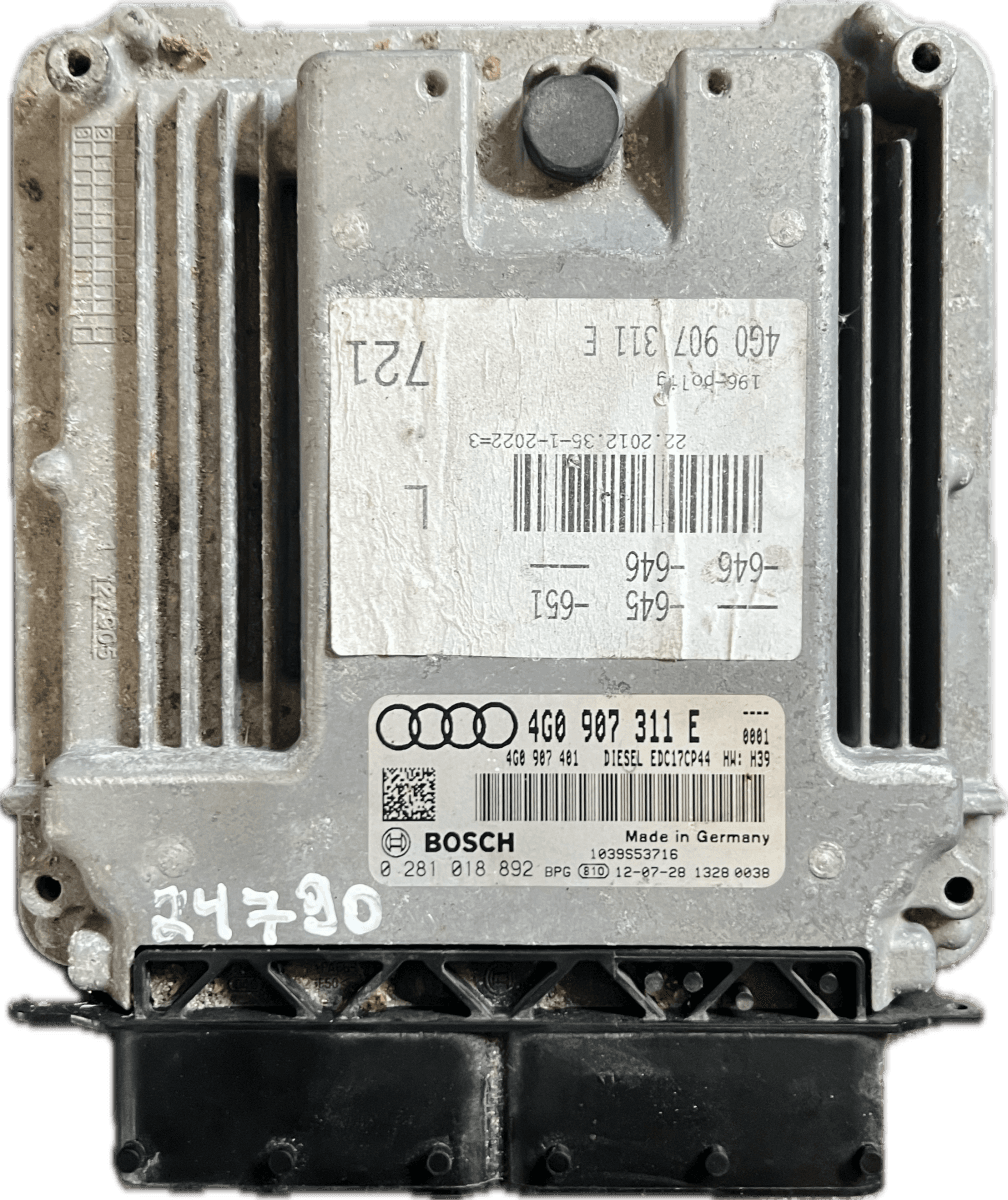 AUDI 4G0907311E 4G0907401 0281018892 4G0997311 Engine Control Unit / module (ECU) AUDI A6 / A6 ALLROAD (C7, 4G) (2010-2018)