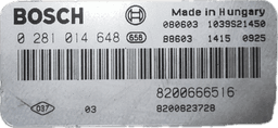 OPEL 0281014648 8200666516 Engine Control Unit / module (ECU) OPEL VIVARO A (2001-2014) — thumbnail 4