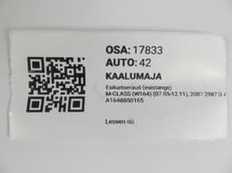 MERCEDES-BENZ A1648851025 A1648804904 A1648850165 Front Bumper MERCEDES-BENZ ML-CLASS (W164) (2005-2011) — thumbnail 9