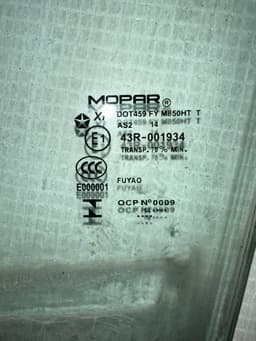 JEEP 68068671AC Chassis Side Window glass Front Left JEEP GRAND CHEROKEE IV (WK, WK2) (2010-2021) — thumbnail 3