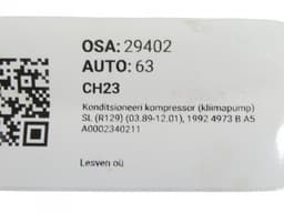 MERCEDES-BENZ A0002340211 AC / aircon Compressor MERCEDES-BENZ SL-CLASS (R129) (1989-2001) — thumbnail 5