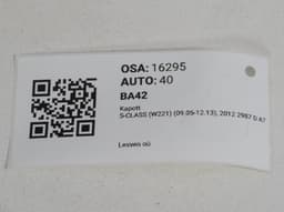 MERCEDES-BENZ A2218800157 Bonnet MERCEDES-BENZ S-CLASS (W221) (2005-2013) — thumbnail 10