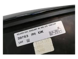 MCLAREN McLaren 600LT Right Headlight BLACK 13AB724RP — thumbnail 10