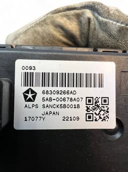 DODGE 68309266AD Combined switch set in dashboard RAM 1500 Crew Cab Pickup (DT)(2018-) — thumbnail 8