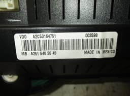MERCEDES-BENZ A2C53192031 A2C53164602 A2C53164751 A2C53361650 Instrument Cluster MERCEDES-BENZ ML-CLASS (W164) (2005-2011) — thumbnail 4