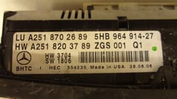 MERCEDES-BENZ 5HB964914-27 Heater control panel MERCEDES-BENZ R-CLASS (W251) (2006-2013) — thumbnail 7