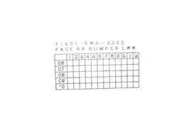 HONDA 71501SWAZZ00 Rear bumper HONDA CR-V III (RE) (2006-2012) — thumbnail 8