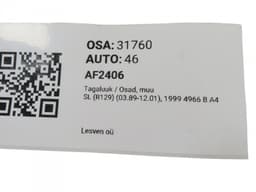 MERCEDES-BENZ A1299800664 A1297502128 A1298002072 Bootlid / tailgate / parts, other MERCEDES-BENZ SL-CLASS (R129) (1989-2001) — thumbnail 5