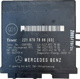 MERCEDES-BENZ 2218707886 Bootlid / tailgate control unit MERCEDES-BENZ S-CLASS (W221) (2005-2013) — thumbnail 1